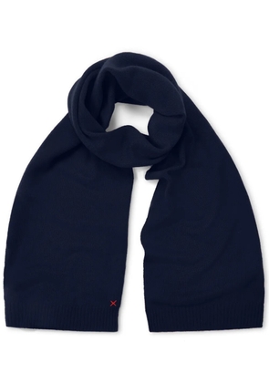 Chinti & Parker decorative-stitching scarf - Blue