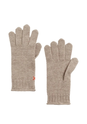 Chinti & Parker ribbed-cuffs gloves - Neutrals
