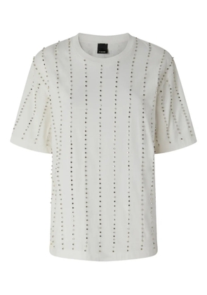 PINKO embellished round-neck T-shirt - White