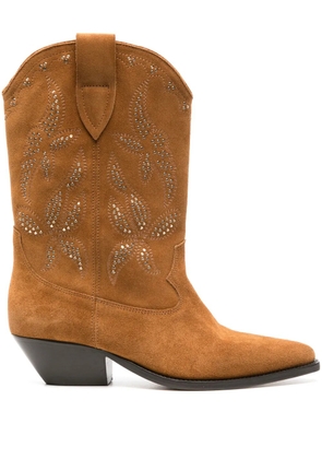 ISABEL MARANT Duerto 40mm suede boots - Brown