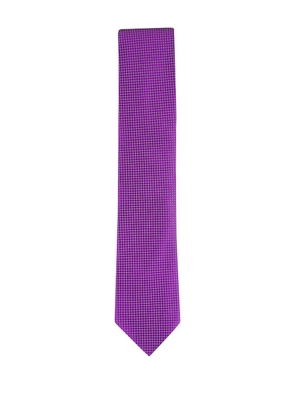 Eton geometric-pattern tie - Purple
