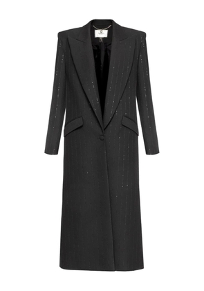 NISSA sequin-embellished coat - Black