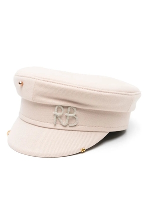 Ruslan Baginskiy Pierced baker boy cap - Neutrals