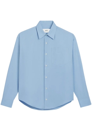 AMI Paris long-sleeve cotton shirt - Blue