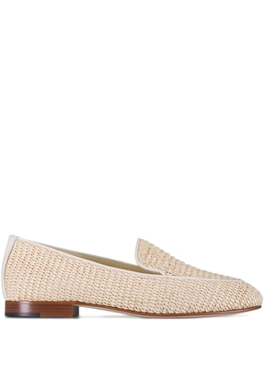 Manolo Blahnik Pitakara raffia loafers - Neutrals