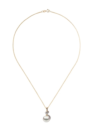 Yoko London 18kt yellow gold Classic South Sea pearl and diamond pendant necklace