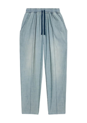 MARANT ÉTOILE drawstring elastic catalia trousers - Blue