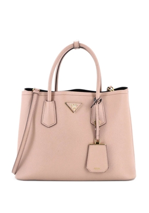 Prada Pre-Owned Cuir Double Saffiano Leather Medium tote bag - Neutrals