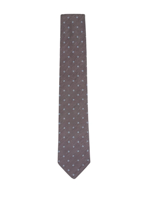 Paolo Albizzati floral tie - Brown