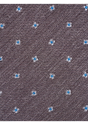 Paolo Albizzati floral tie - Brown