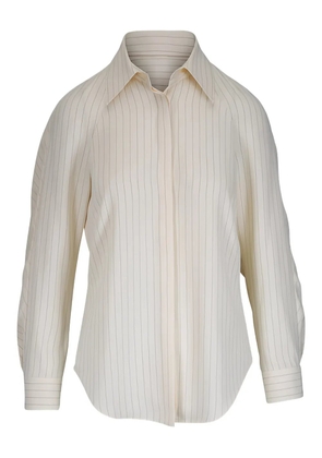 KZ_K STUDIO pinstripe shirt - Neutrals