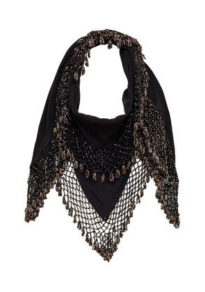 ISABEL MARANT Ezane beaded neckerchief - Black