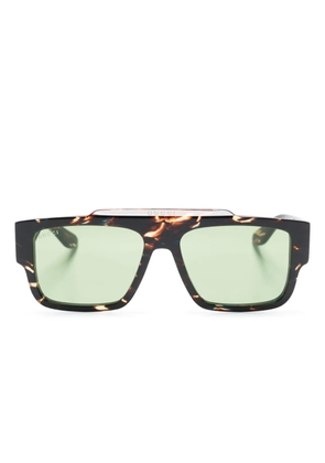 Gucci Eyewear tortoiseshell-effect square-frame sunglasses - Brown