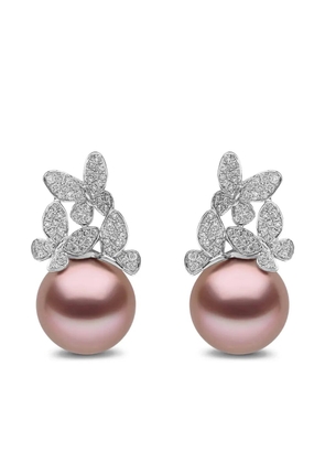 Yoko London Duchess diamond and pearl earrings - Silver