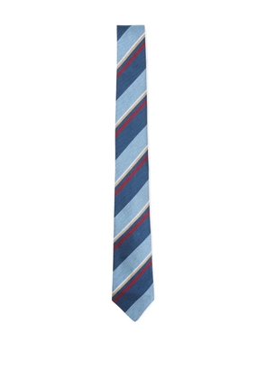 Paul Smith striped silk tie - Blue