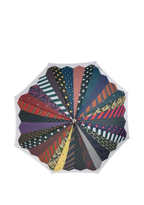 Moschino tie-print umbrella - Red