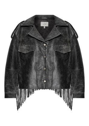 Gestuz GZjaggy leather jacket - Black