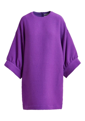 Essentiel Antwerp textured round-neck midi dress - Purple