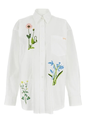 Stella McCartney floral-embroidered shirt - White