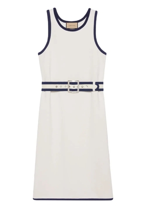 Gucci belted midi dress - White