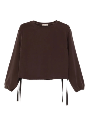 Herno drawstring-hem sweatshirt - Brown