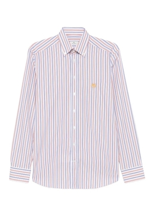 ETRO striped long-sleeved shirt - White