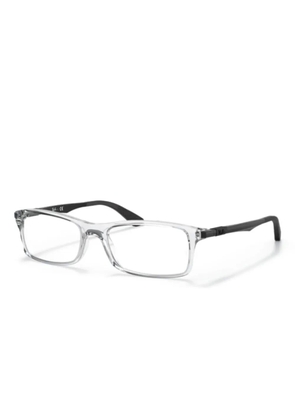 Ray-Ban rectangle-frame glasses - White