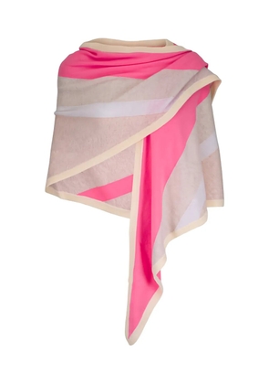 Kinross Cashmere striped scarf - Neutrals