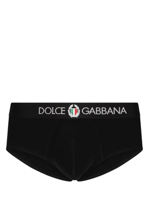 Dolce & Gabbana logo-waistband briefs - Black
