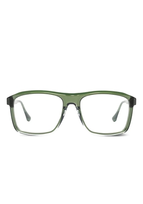 Xavier Garcia Design Edvard rectangle-frame glasses - Green