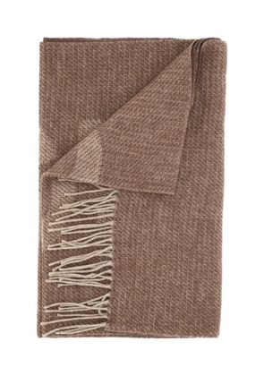 Borbonese fringes scarf - Brown