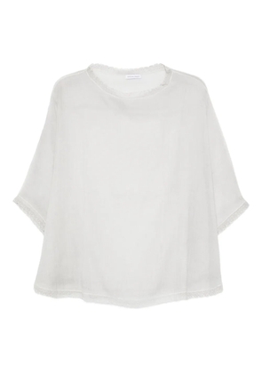 Faliero Sarti lace-trim blouse - White