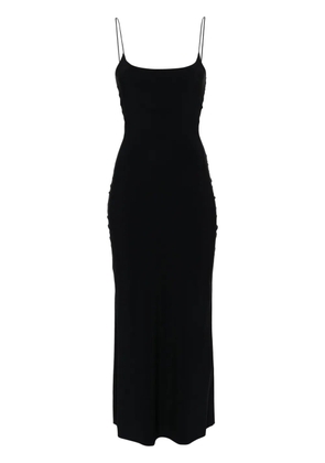 MM6 Maison Margiela numbers-motif maxi dress - Black
