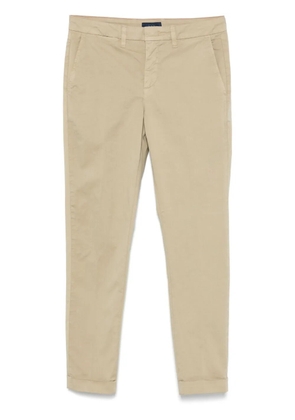 Fay slim-cut gabardine trousers - Neutrals