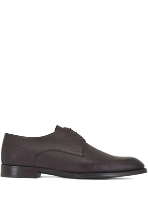 Di Bianco Cardano grained lace-up Derby shoes - Brown