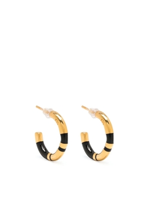 Aurelie Bidermann Positano hoop earrings - Black