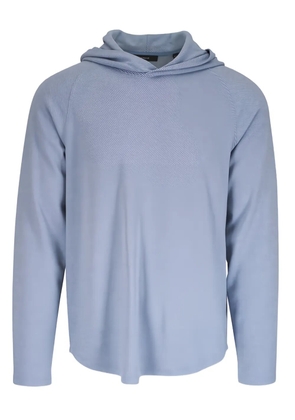 Vince twill-weave hoodie - Blue