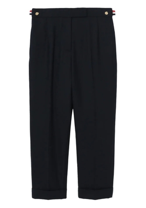 Thom Browne Super 120's wool twill slim-fit trousers - Blue