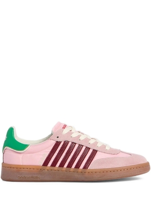 DSQUARED2 striped boxer sneakers - Pink