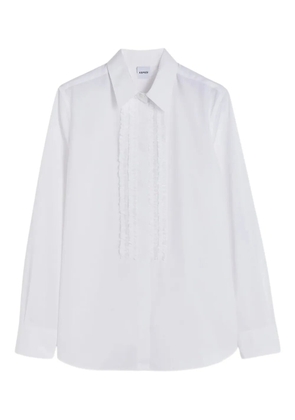 ASPESI ruffled cotton shirt - White