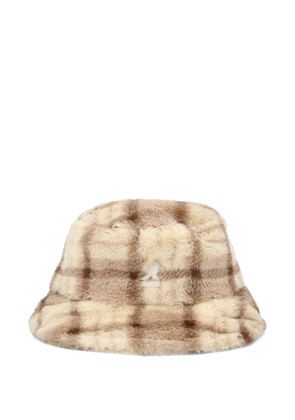 Kangol plaid-pattern bucket hat - Neutrals