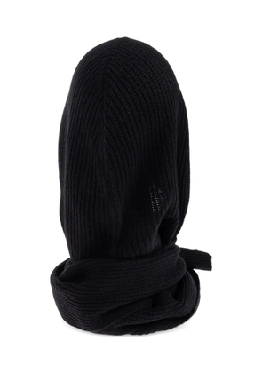By Malene Birger hooded ribbed scarf - Black