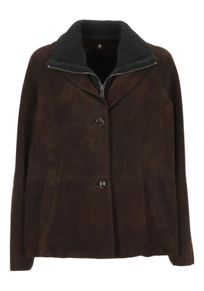 The Jackie Leathers layered jacket - Brown