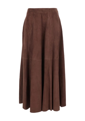 Arma panelled midi skirt - Brown