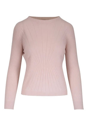 D.Exterior geometric-pattern sweater - Pink