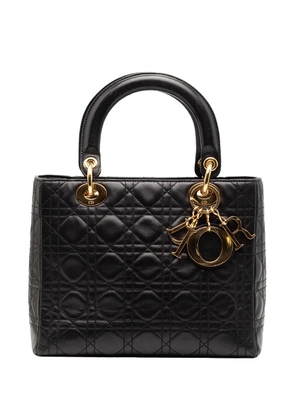Christian Dior Pre-Owned 1997 Medium Lambskin Cannage Lady Dior satchel - Black