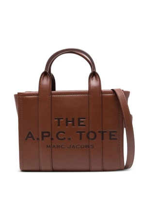 Marc Jacobs small logo-detail tote bag - Brown