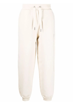 AMI Paris Ami de Coeur organic-cotton track pants - Neutrals