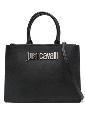 Just Cavalli logo lettering tote bag - Black