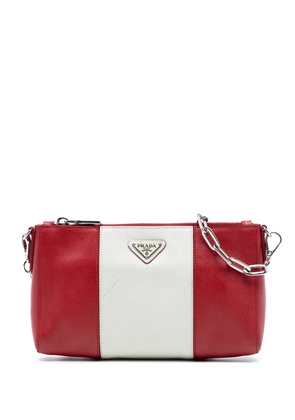 Prada Pre-Owned 2000-2013 Bicolor Saffiano Lux crossbody bag - Red